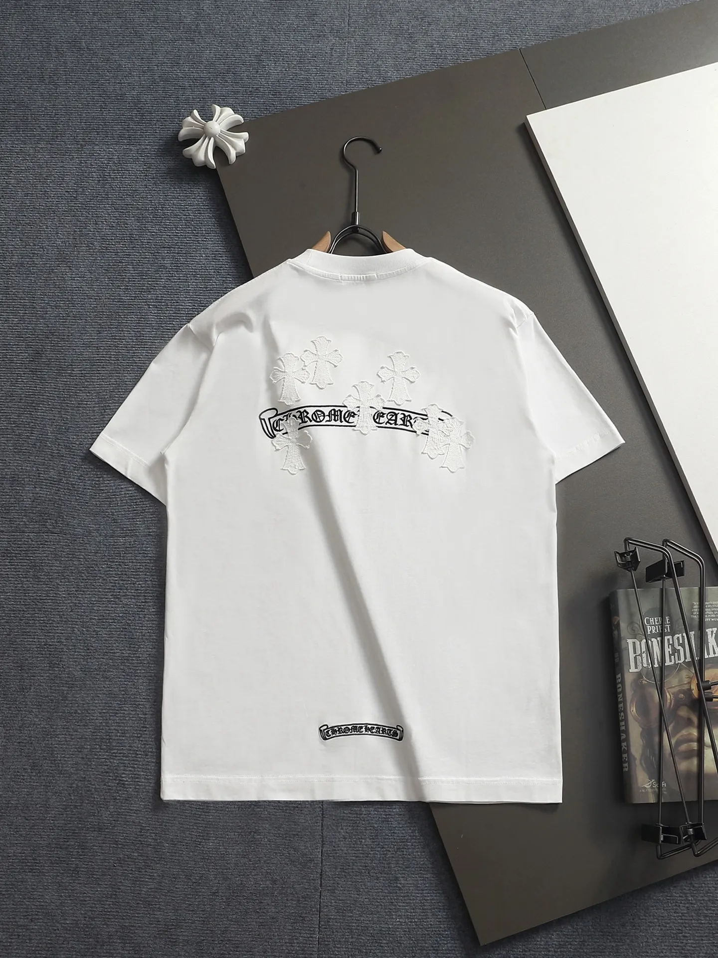𝗖𝗵𝗿𝗼𝗺𝗲 𝗛𝗲𝗮𝗿𝘁𝘀/ 2026 New Arrival Original T 👑 ！ ！ ✟ ！ 👍 ✂️Quality , ！ 。 ： ➕100% 。Authentic ➕ ➕3D ➕ ： ！ ！ Authentic ！ Same Style ！ ：White Black Size：S-XL